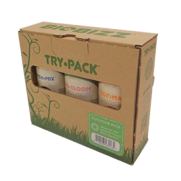 BioBizz Try·Pack Outdoor – Kompaktes Starter-Set für den Outdoor-Anbau