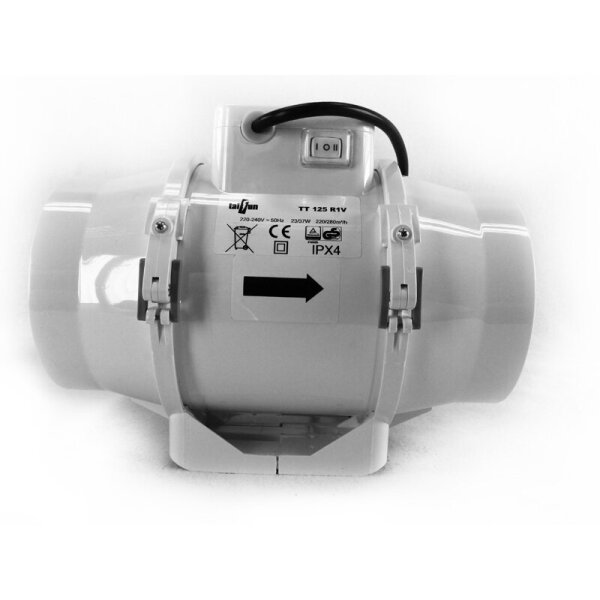 Taifun 2 Speed Inline Ventilator 220/280m³/h 125mm