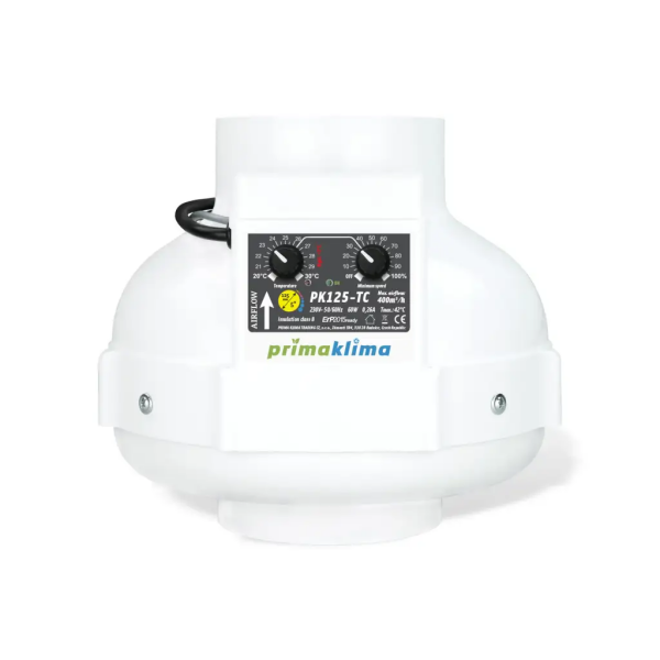 Prima Klima PK125-TC, Ø 125 max 400 m³/h Temperatur geregelt